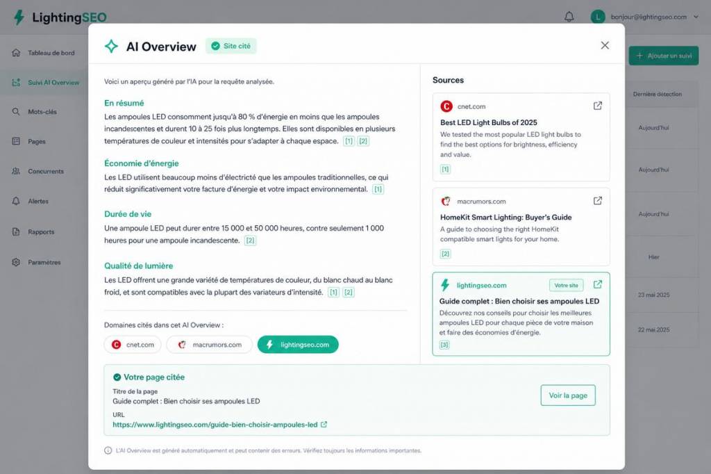 Suivi de position Google : le guide complet pour piloter sa visibilité avec LightingSEO